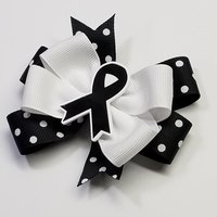 3.5" Black Awareness Ribbon 