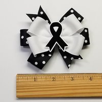 3.5" Black Awareness Ribbon 