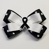 5" Black Awareness Ribbon 