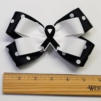 5" Black Awareness Ribbon 
