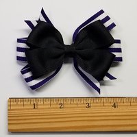 3.5" Black Regal Purple Stripe