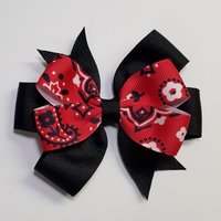 3.5" Bandana Red Black