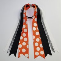 Black Orange Polka Dot