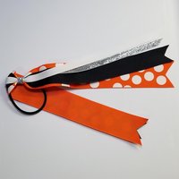 Black Orange Polka Dot