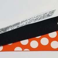 Black Orange Polka Dot
