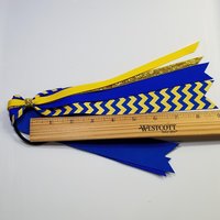 Royal Blue Yellow Chevron 