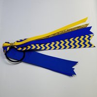 Royal Blue Yellow Chevron 