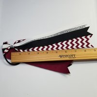Maroon White Glitter Chevron 