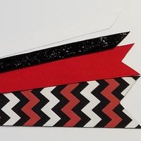 Black Red White Chevron