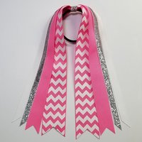 Hot Pink White Chevron