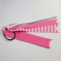 Hot Pink White Chevron