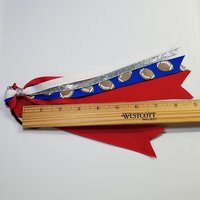 Football Glitter Royal Blue Red