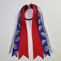 Football Glitter Royal Blue Red