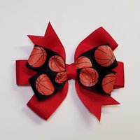 3.5" Basketball Glitter Black