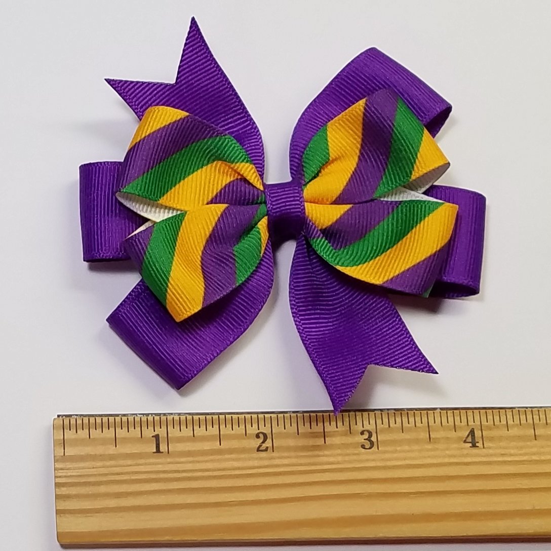 3.5" Mardi Gras Stripe 