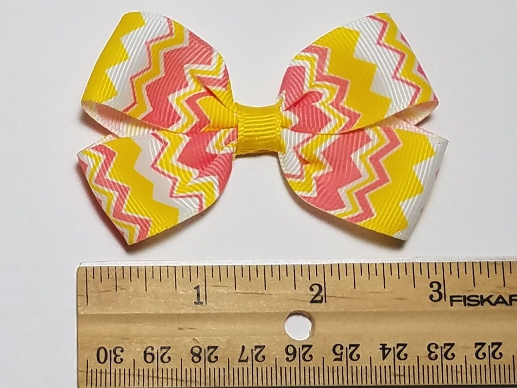 3" Pink Lemonade Chevron