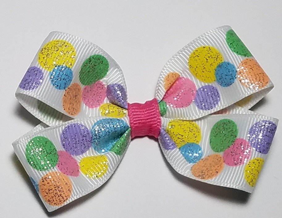 3" Glitter Polka Dot 