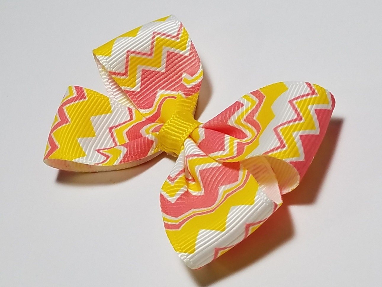 3" Pink Lemonade Chevron