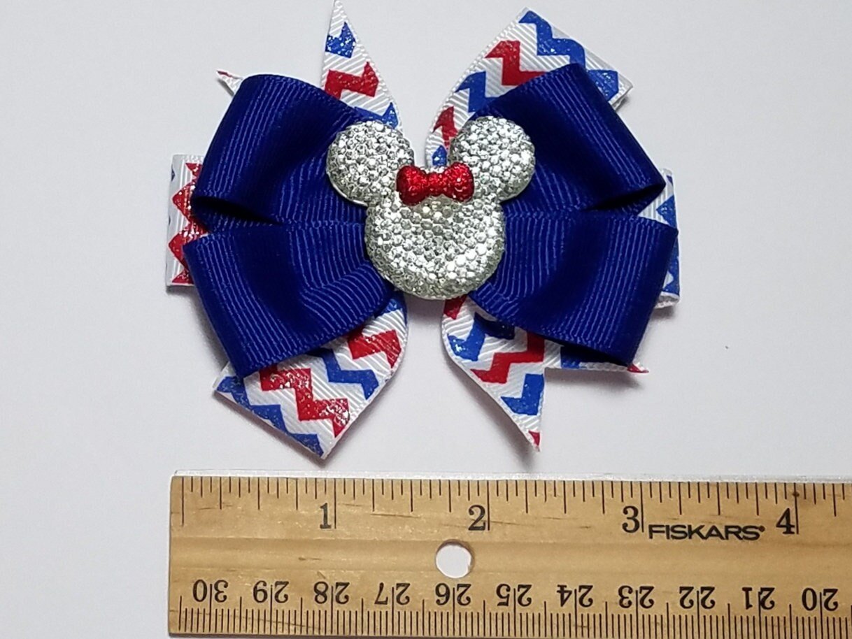 3.5" Patriotic Glitter