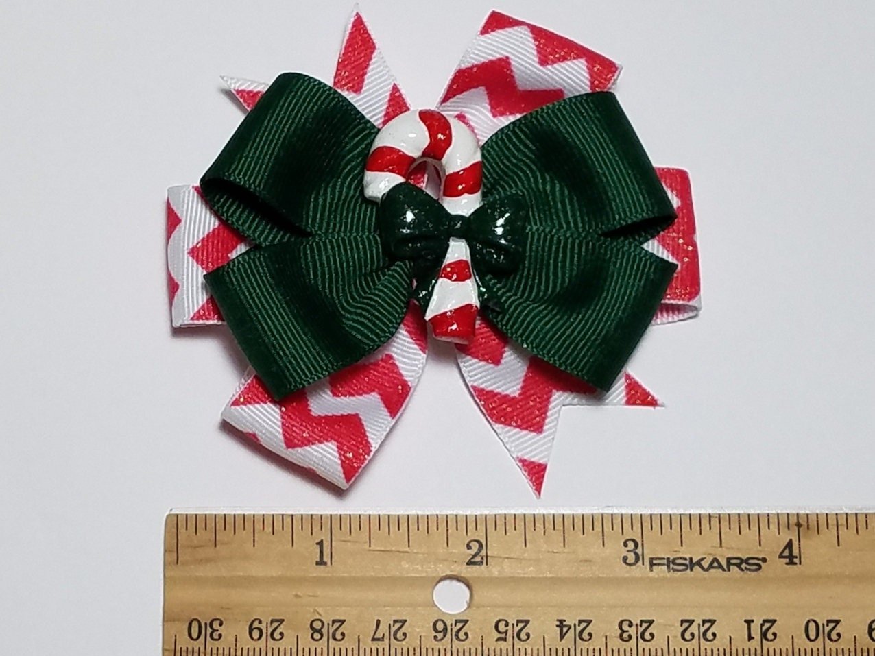 3.5" Candy Cane Glitter 