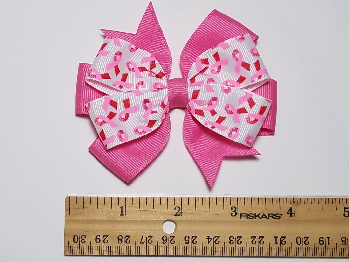 3.5" Pink & Red Awareness 