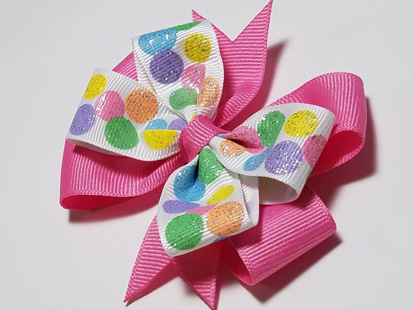 3.5" Pastel Glitter Polka Dot