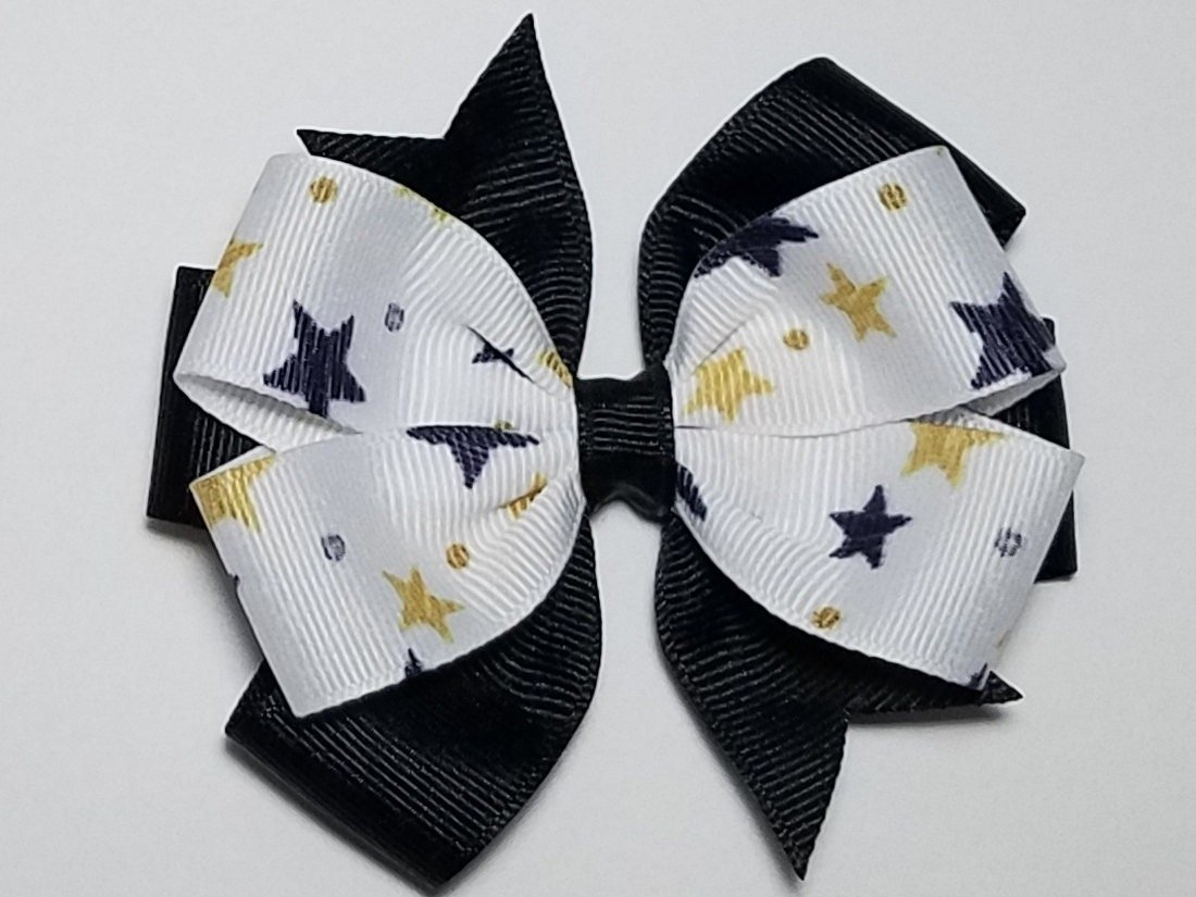 3.5" Black Gold Stars 