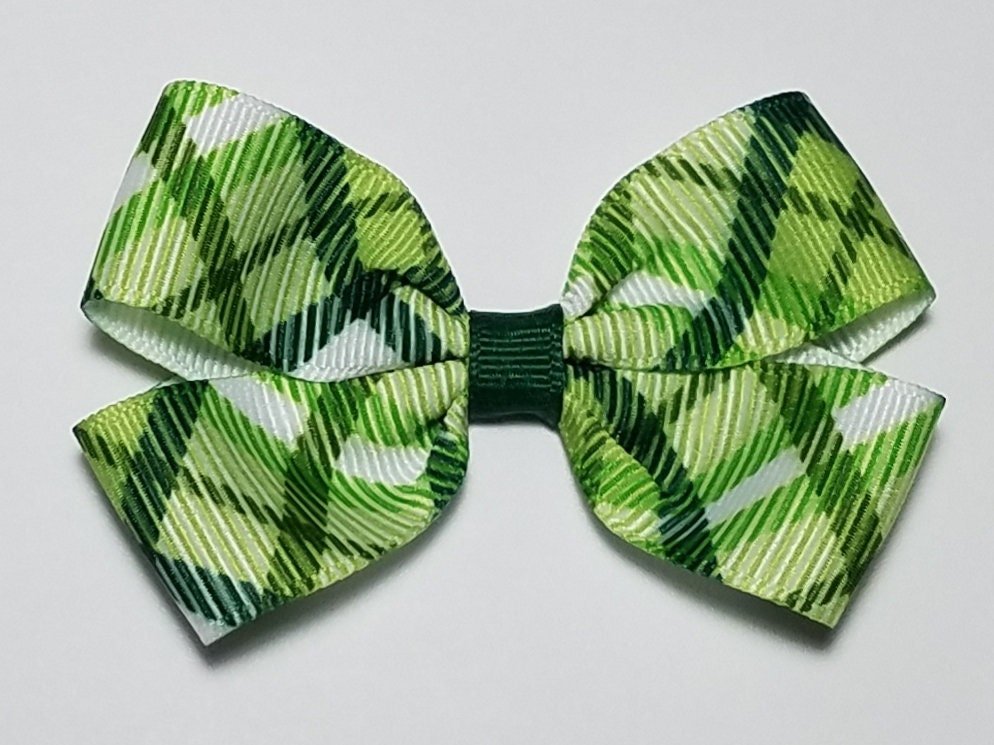 3" Green Plaid 