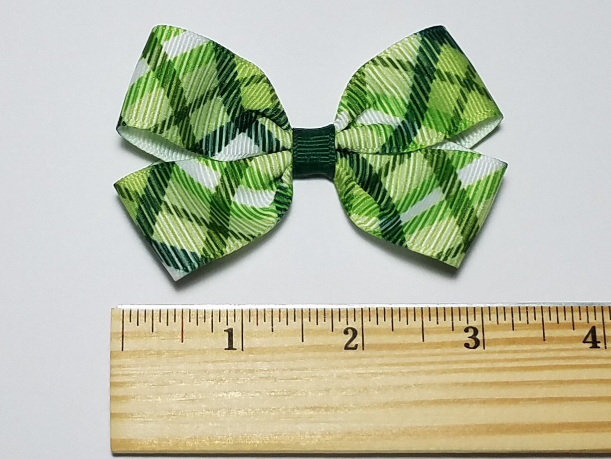 3" Green Plaid 