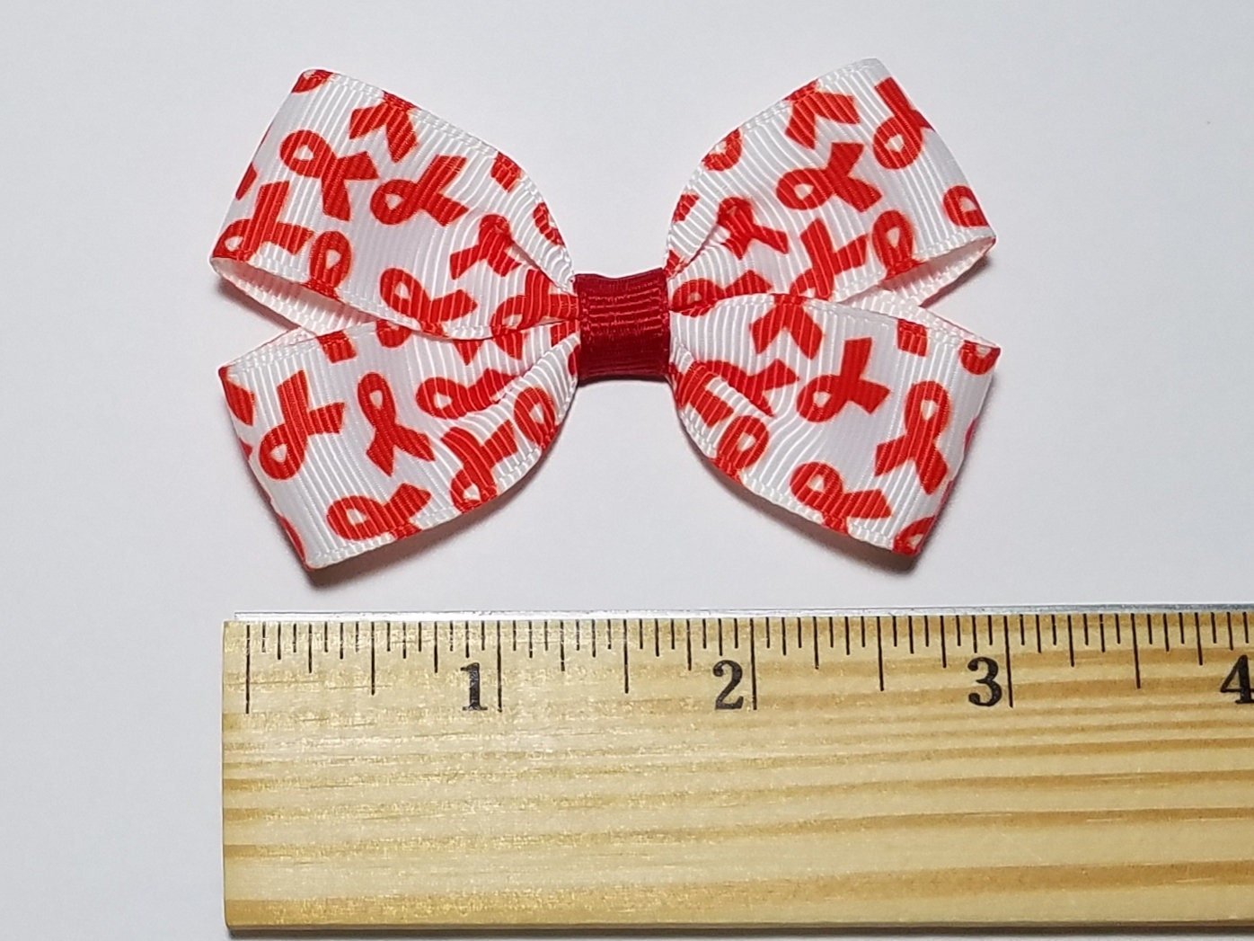 3" Red Awareness Ribbon