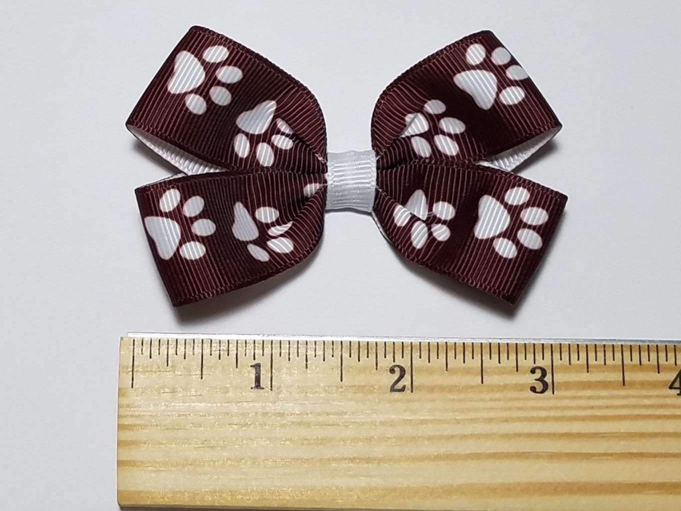 3" Maroon Paw Print 