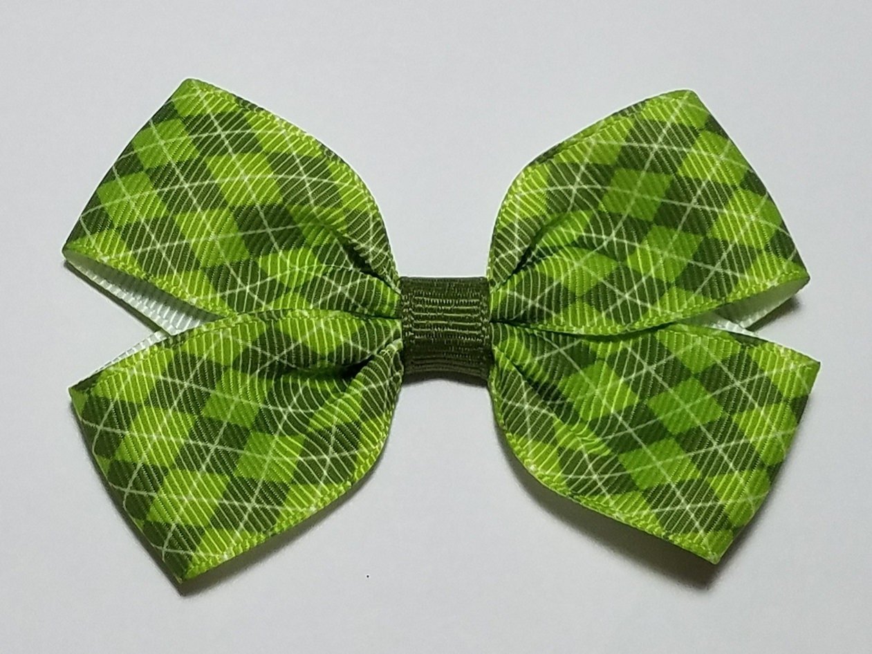 3" Green Argyle 
