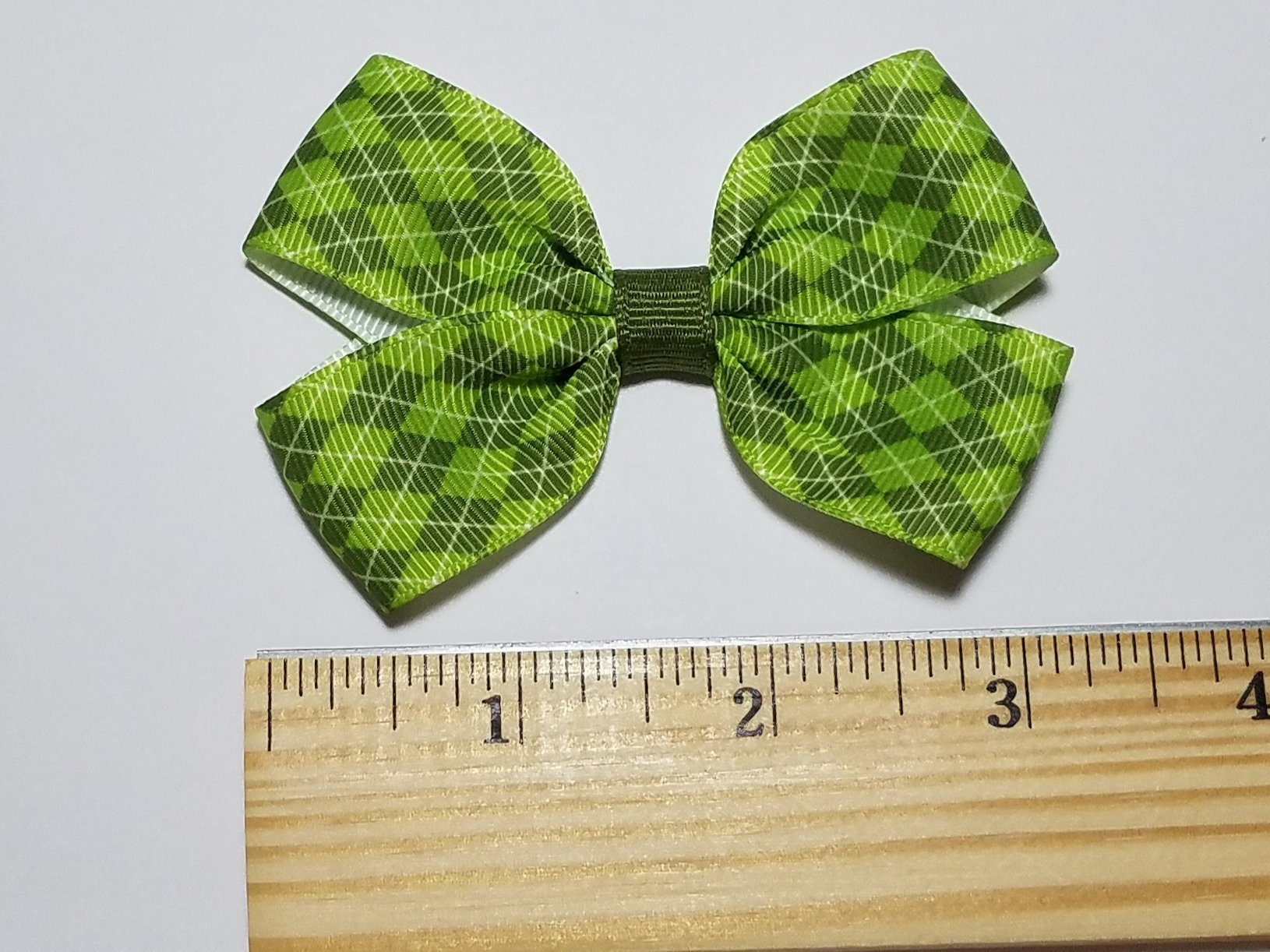 3" Green Argyle 