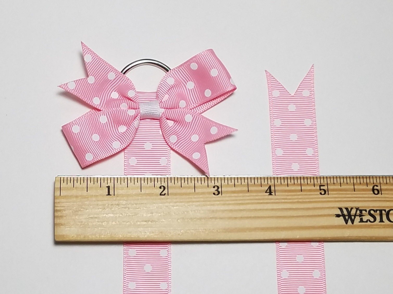 Polka Dot Ribbon Hair Bow Holder