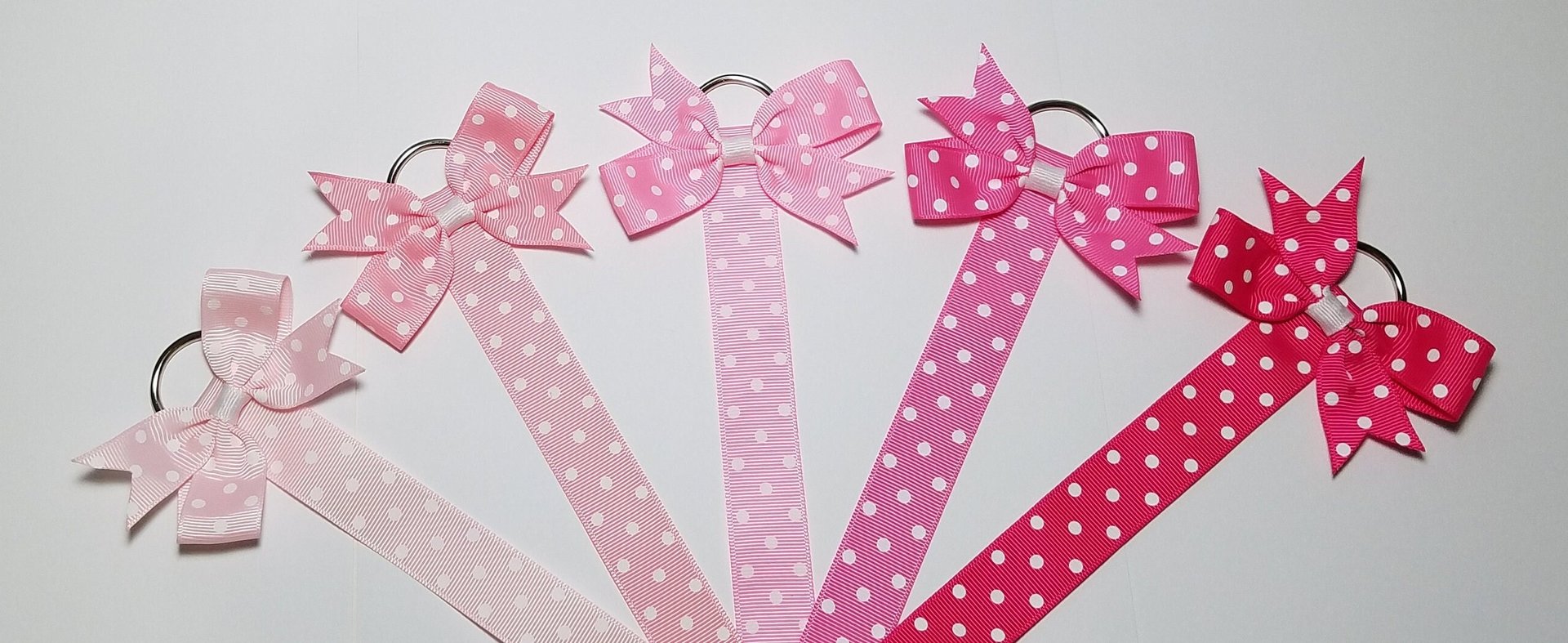 Polka Dot Ribbon Hair Bow Holder