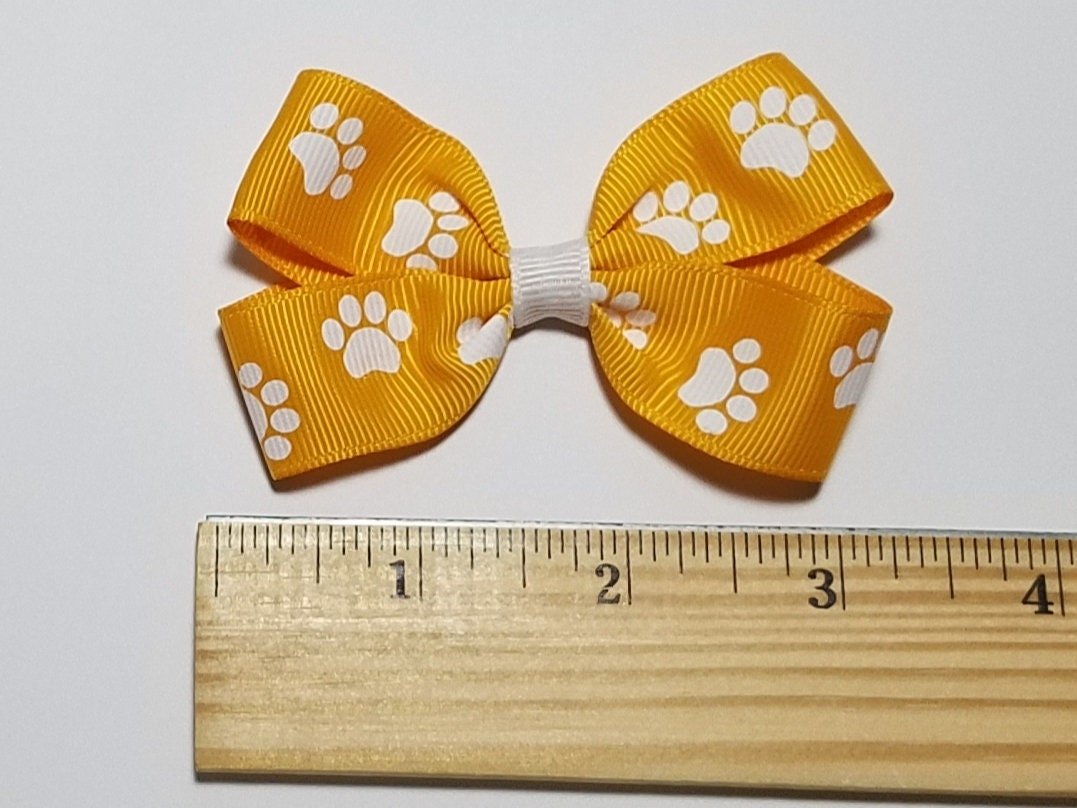 3"  Yellow Gold Paw Print 