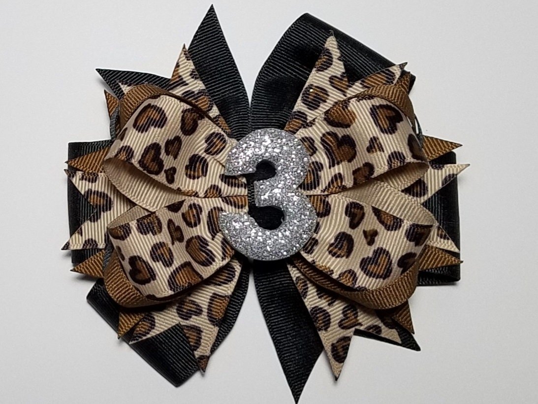 Silver Glitter Birthday Number