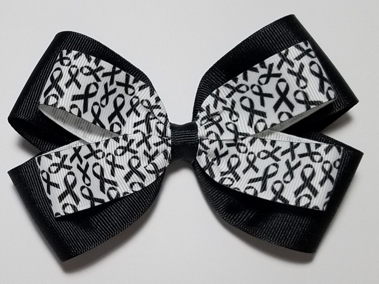 5" Black Awareness Ribbon 