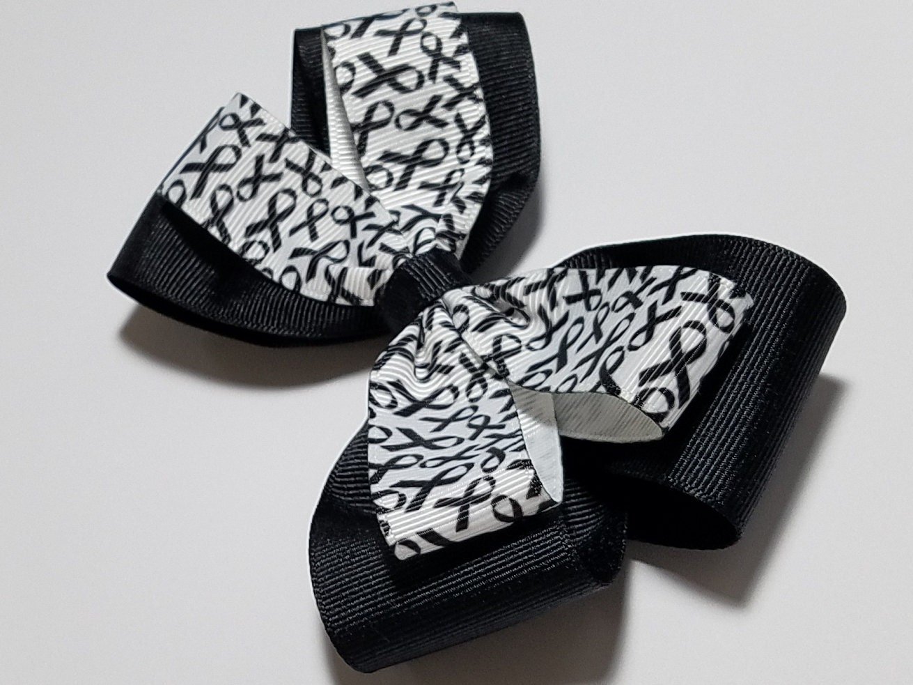 5" Black Awareness Ribbon 