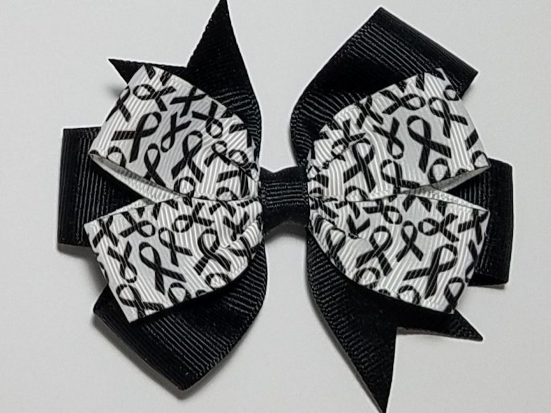3.5" Black Awareness Ribbon 