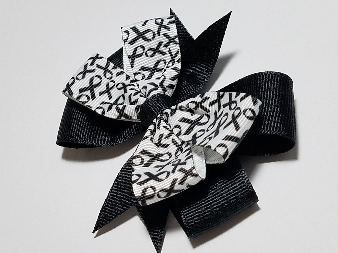 3.5" Black Awareness Ribbon 