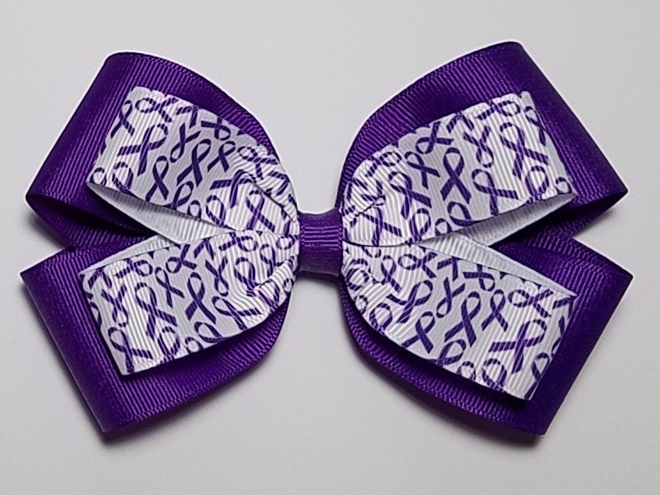 5" Purple Awareness Ribbon 