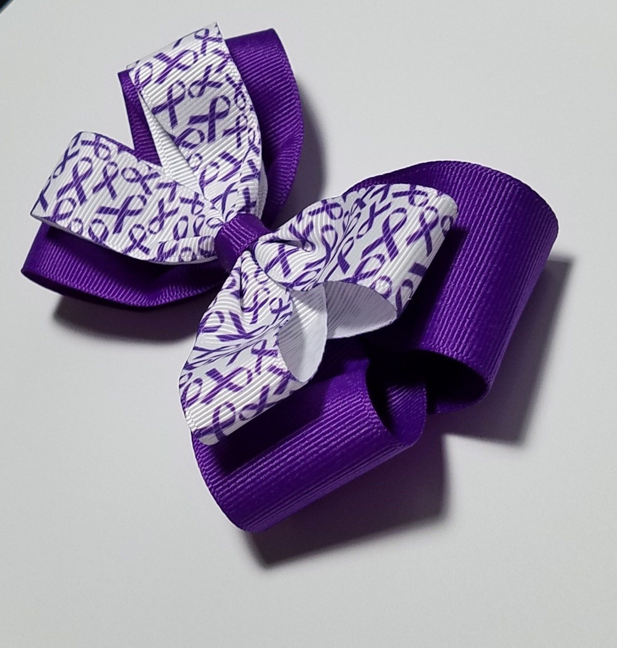 5" Purple Awareness Ribbon 