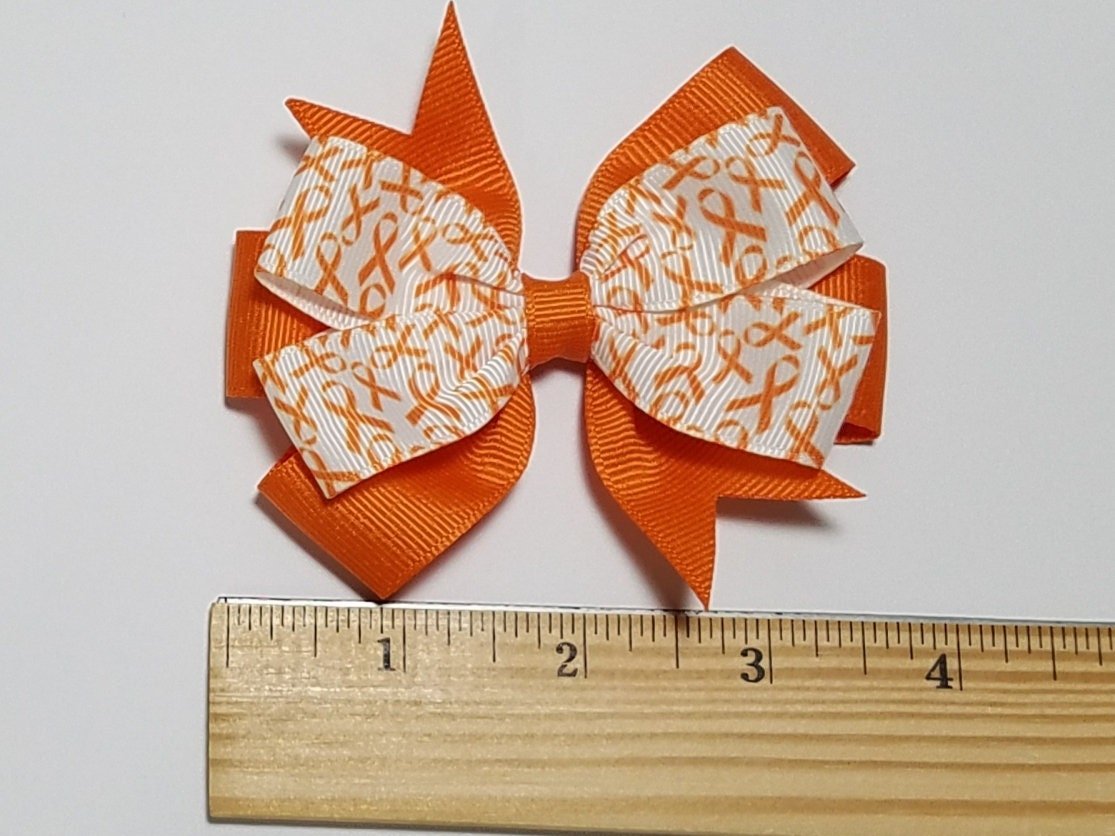 3.5" Orange Awareness Ribbon 