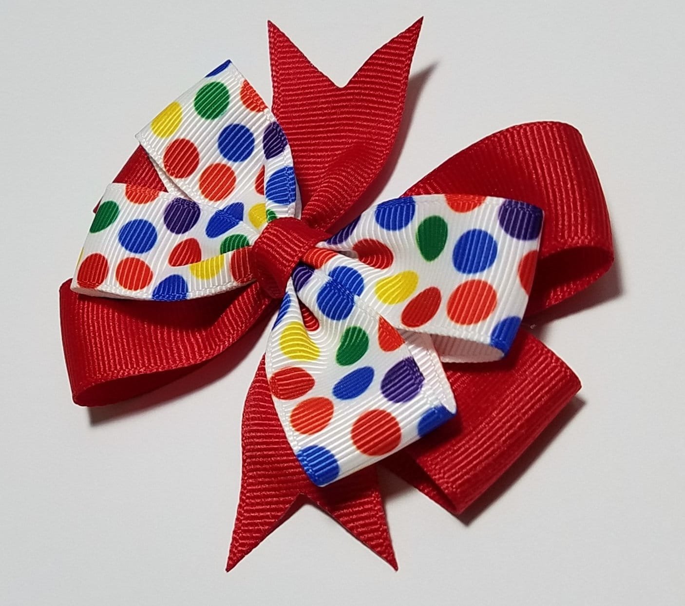 3.5" Rainbow Polka Dot 
