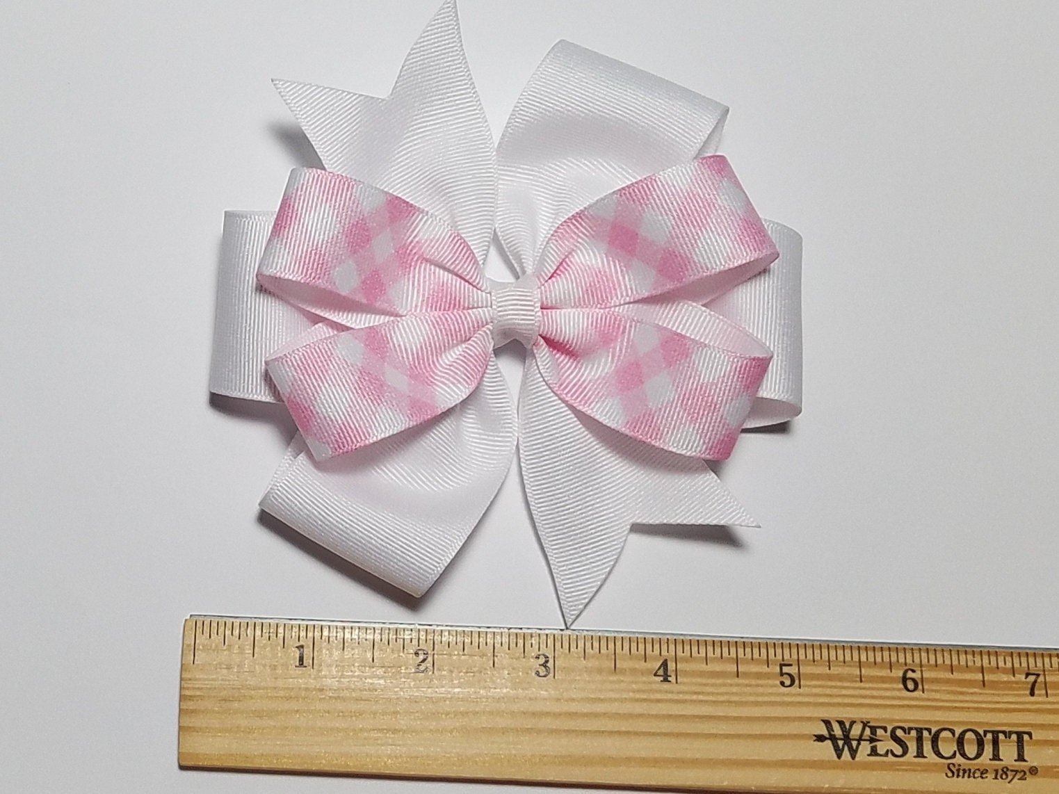5" Pink Gingham 