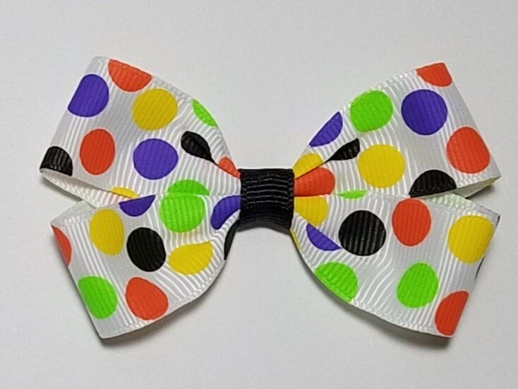 3" Halloween Polka Dot 