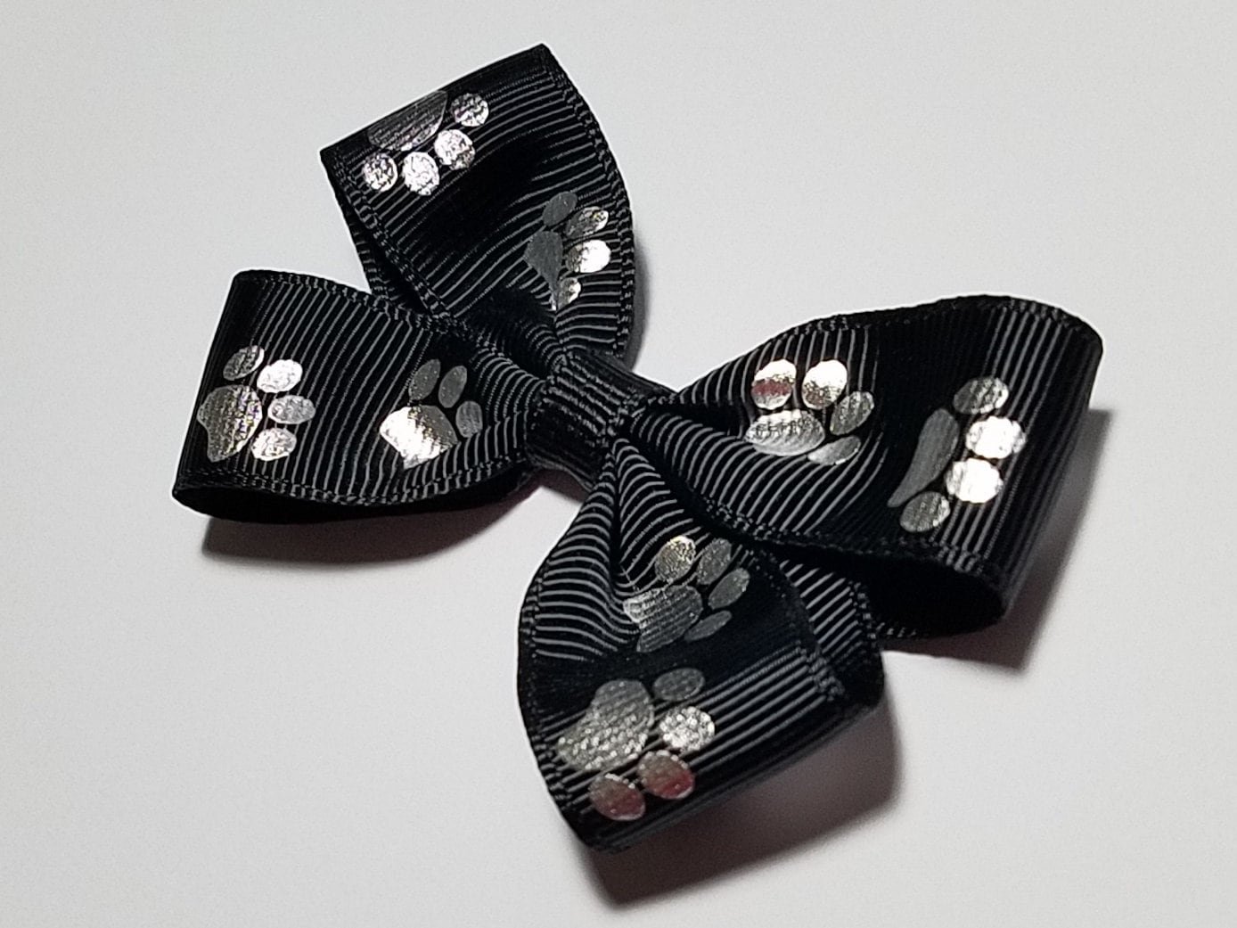 3" Metallic Silver Paw Print 