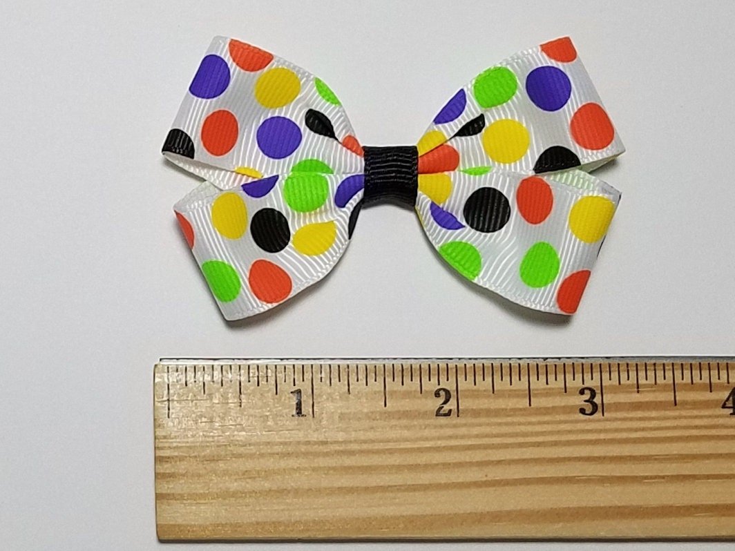 3" Halloween Polka Dot 