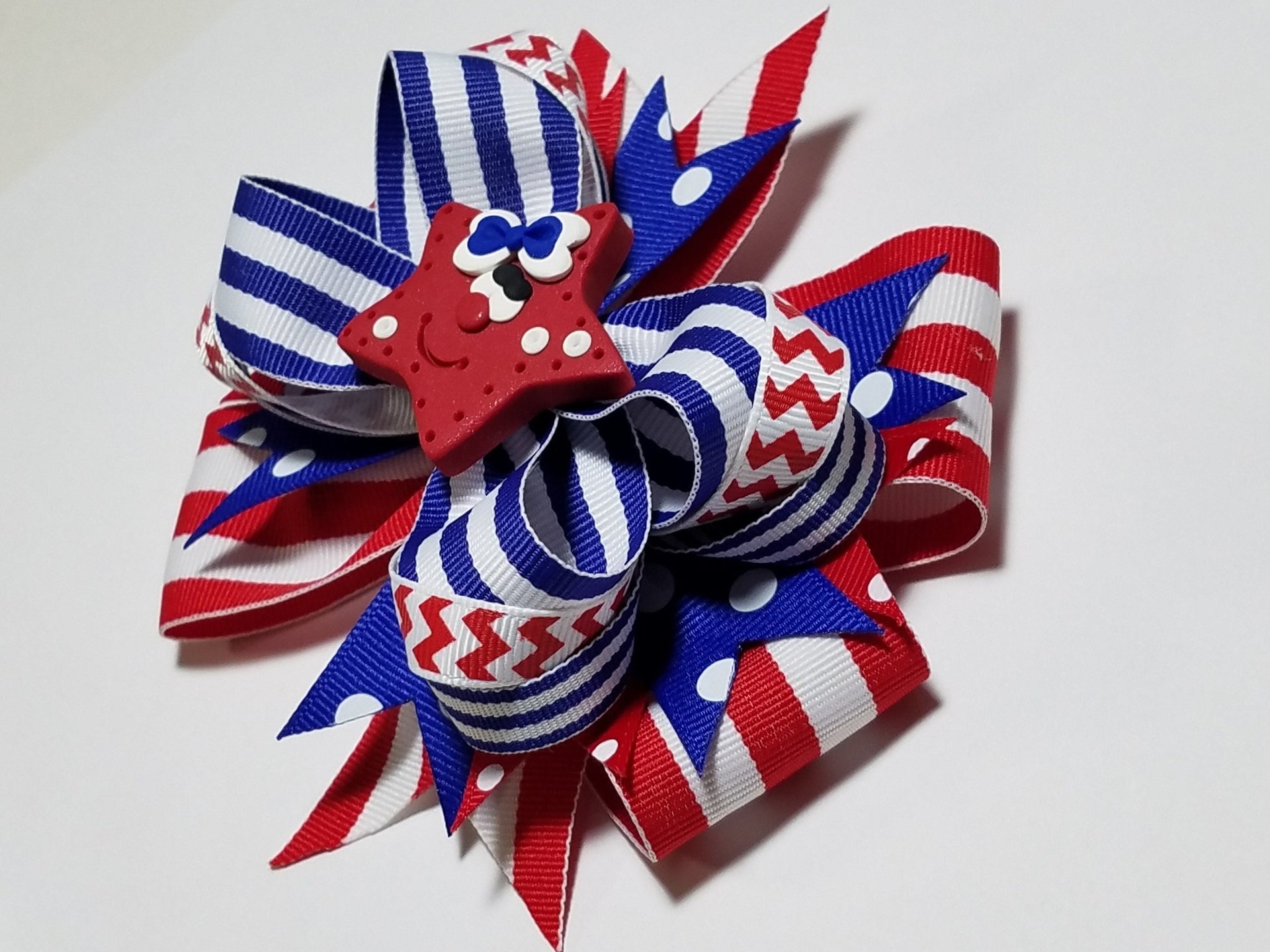 5" Patriotic Red White Blue Star 
